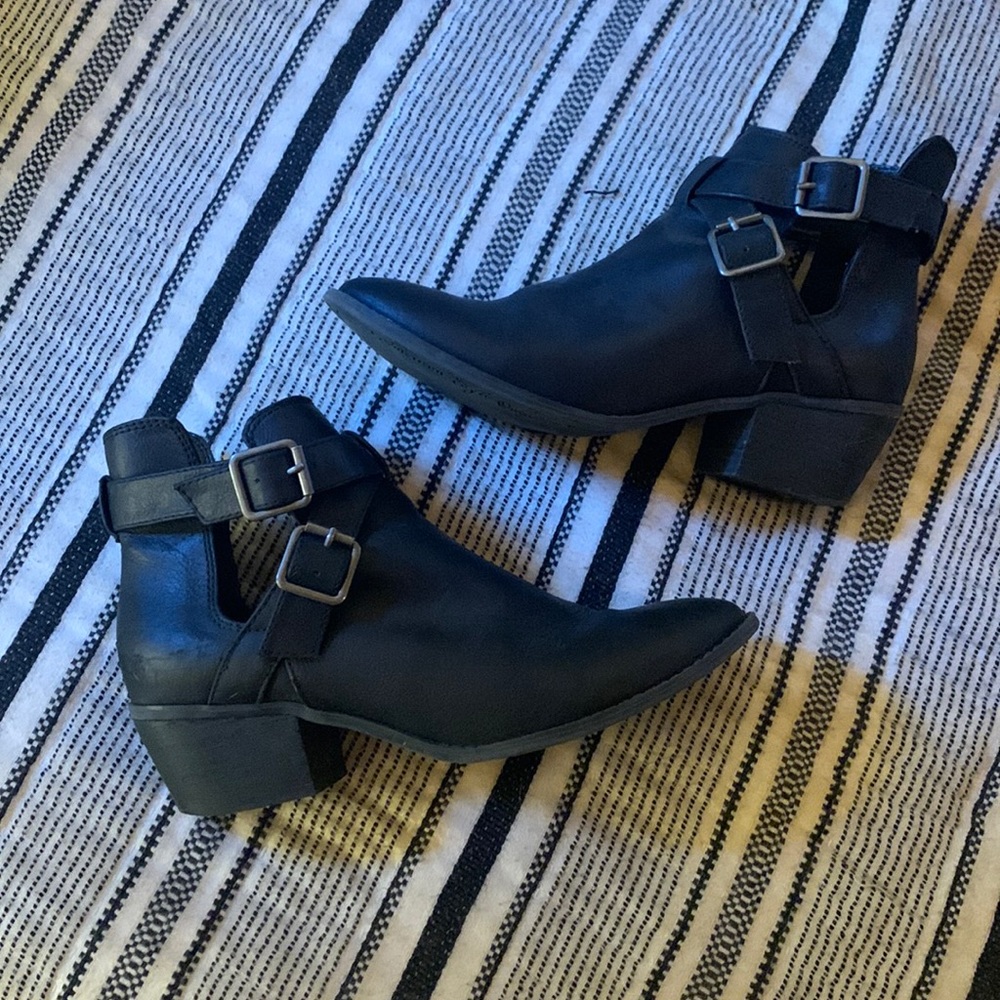 Black ankle boots